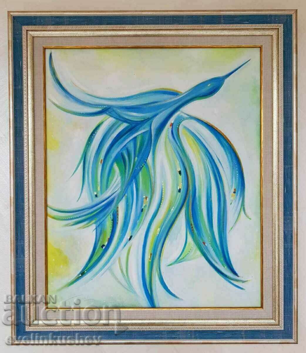 My Blue Bird Flew Away Oil Painting with price 775.00 BGN | € 396.25 My Blue Bird Flew Away Oil Painting with price 775.00 BGN | € 396.25