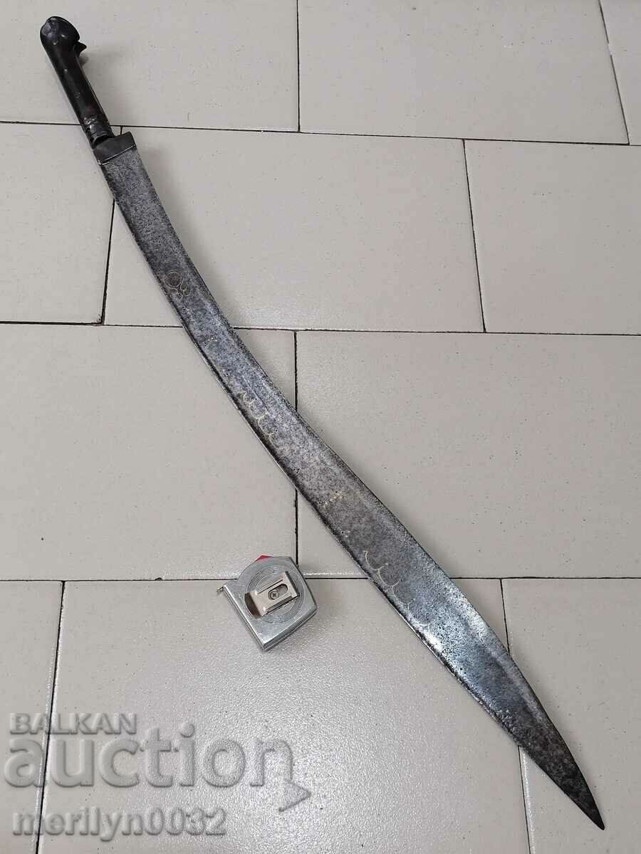 A scimitar with studs without a kaniya karakulak haidushki knife saber
