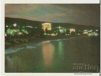 Card Bulgaria Varna Golden Sands Night view 4*