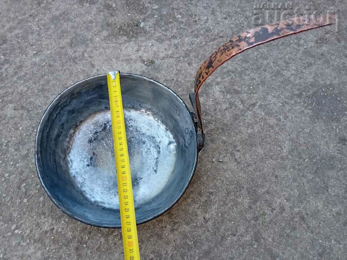 αντίκα χάλκινο ταψί χειροποίητο χάλκινο σκεύος χαλκό - 5