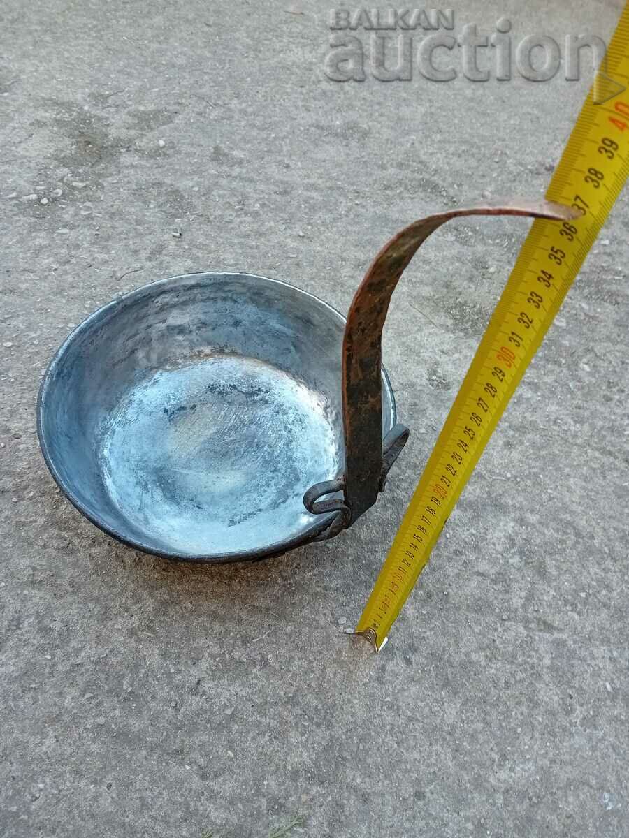 αντίκα χάλκινο ταψί χειροποίητο χάλκινο σκεύος χαλκό - 6