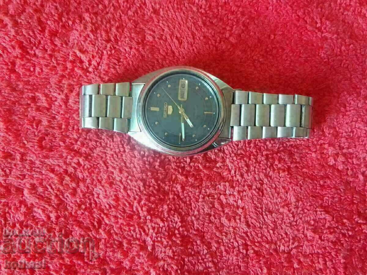 Old manual men's watch Automatic SEIKO 5 Japan - 5 Old manual men's watch Automatic SEIKO 5 Japan - 5