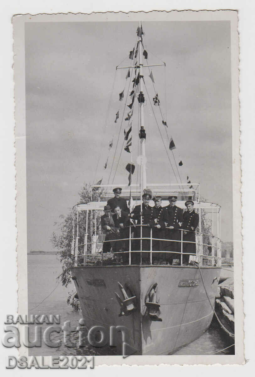 1941 LOM Βουλγαρικό πολεμικό πλοίο φωτογραφία 8,7x13,7 /66914
