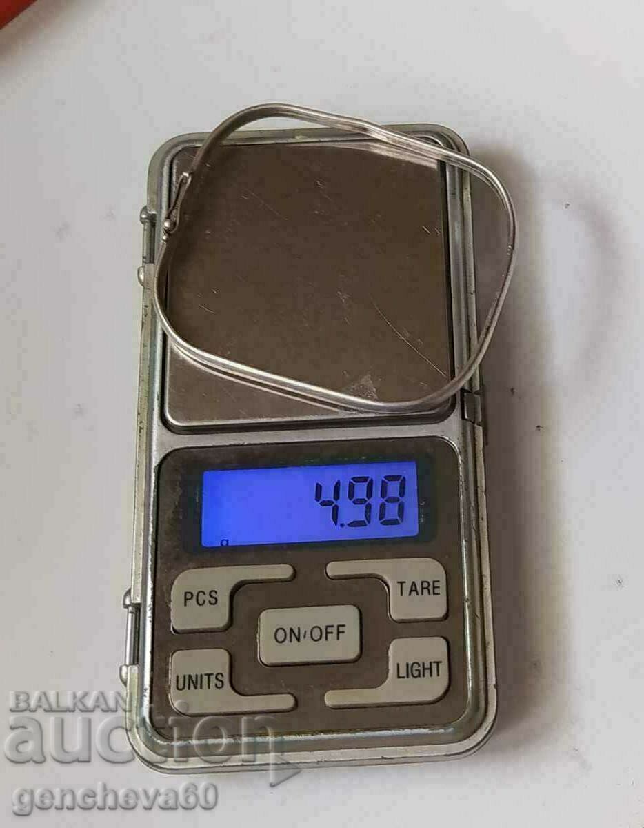 Εντυπωσιακό αντίκες ασημένιο βραχιόλι - 7