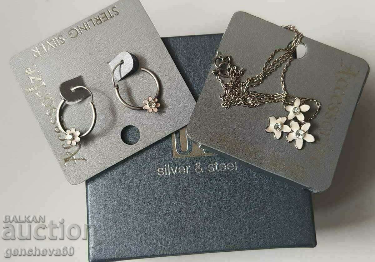 Delicate silver set in a gift box - 6 Delicate silver set in a gift box - 6