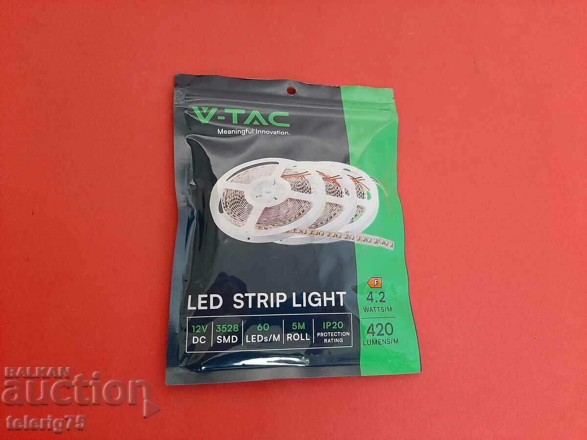 ЛЕД Лента V-TAC-4.2W/m,12V,4000K,420lm ЛЕД Лента V-TAC-4.2W/m,12V,4000K,420lm