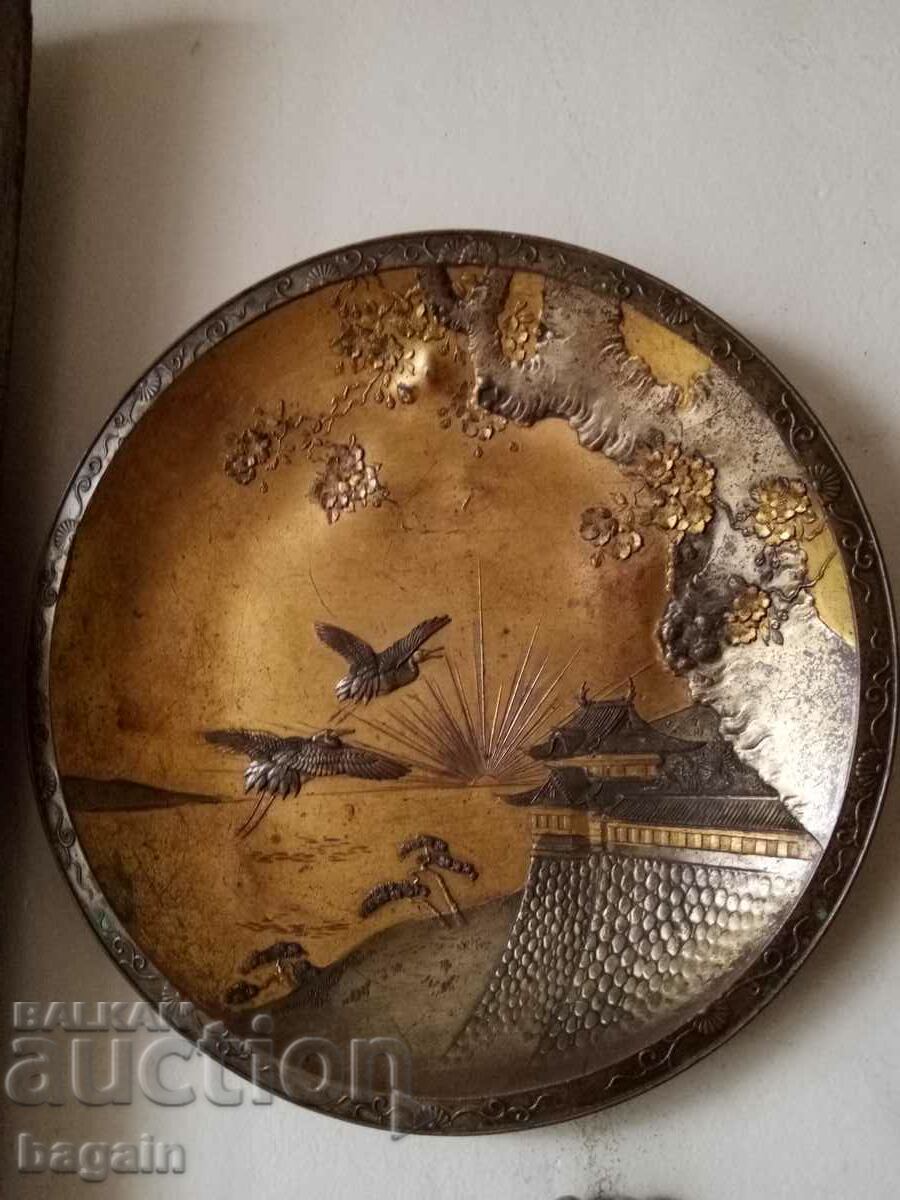 A unique Japanese plate. Meiji