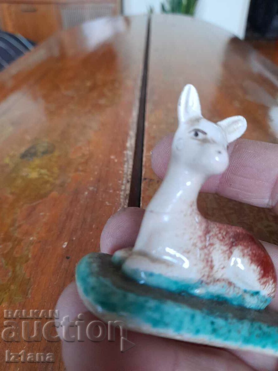 Old porcelain figure, doe - 5 Old porcelain figure, doe - 5