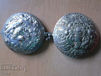 Impressive wrought silver pafta of two halves