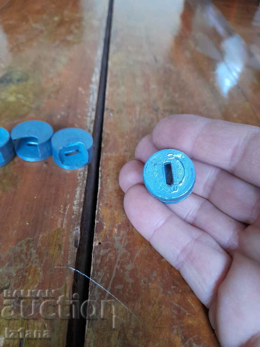 Old section hinge fasteners - 5 Old section hinge fasteners - 5