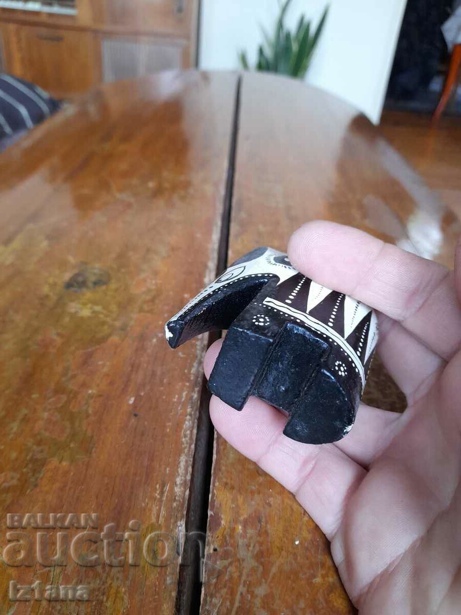 Old souvenir wooden elephant - 6 Old souvenir wooden elephant - 6