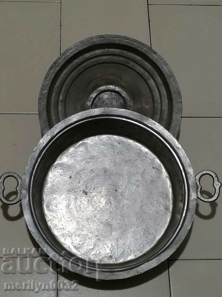 Delivery of Tray with lid copper kadaifnik copper vessel sahan copper pan tas Delivery of Tray with lid copper kadaifnik copper vessel sahan copper pan tas