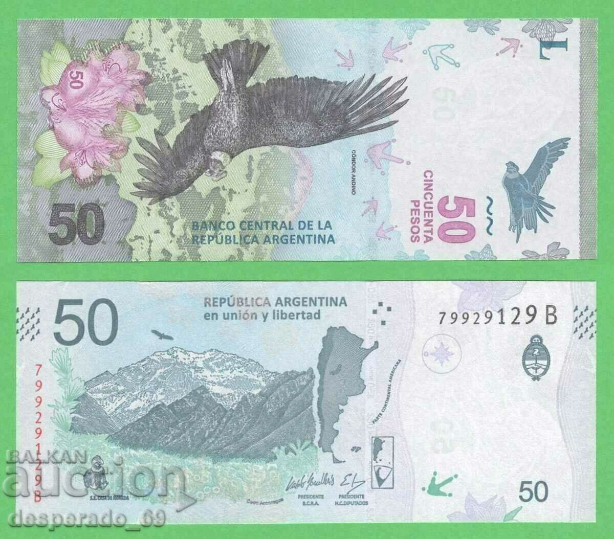 (¯`'•.¸ ARGENTINA 50 pesos 2018 UNC ¸.•'´¯) (¯`'•.¸ ARGENTINA 50 pesos 2018 UNC ¸.•'´¯)