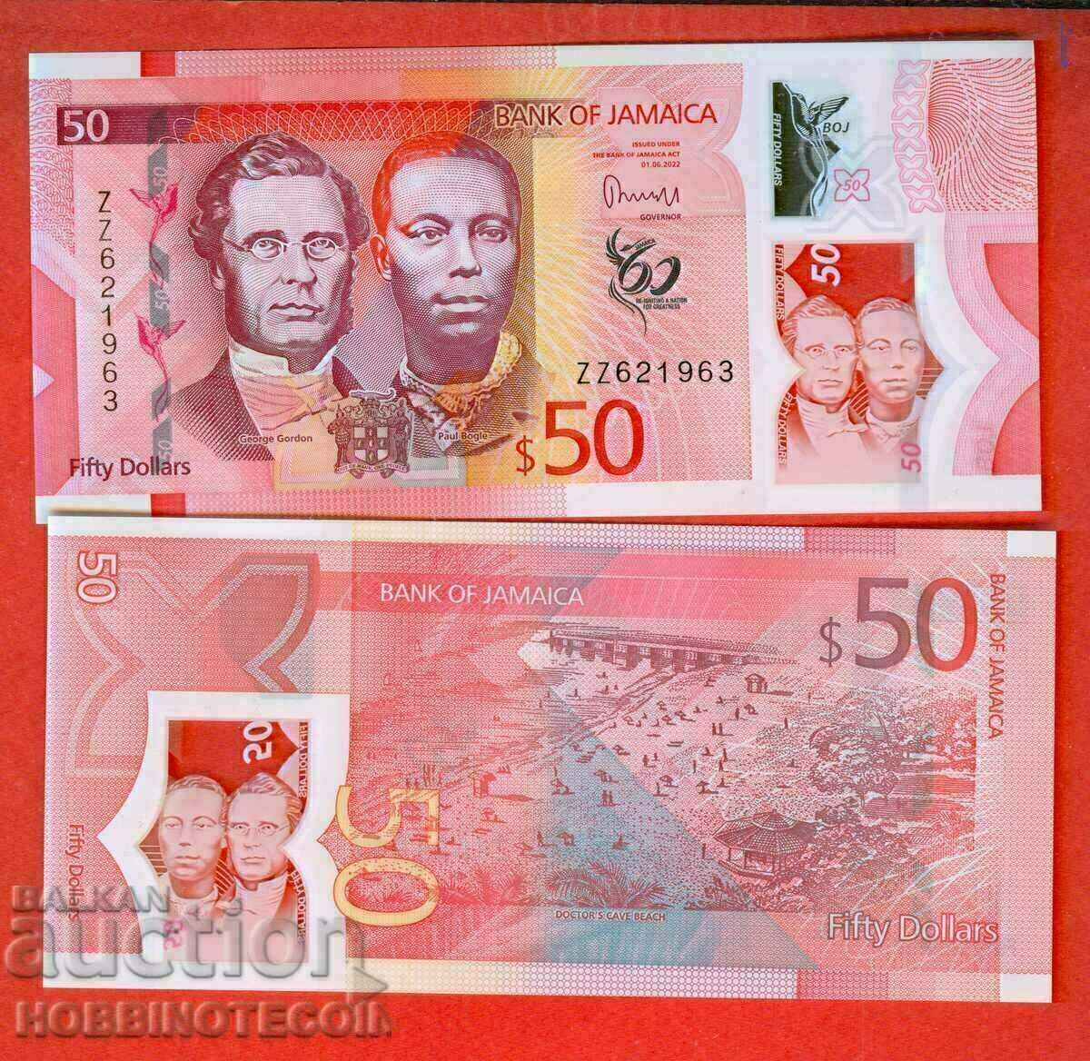 TOP PRICE JAMAICA JAMAICA $50 issue 2022 2023 UNC POLYMER ZZ