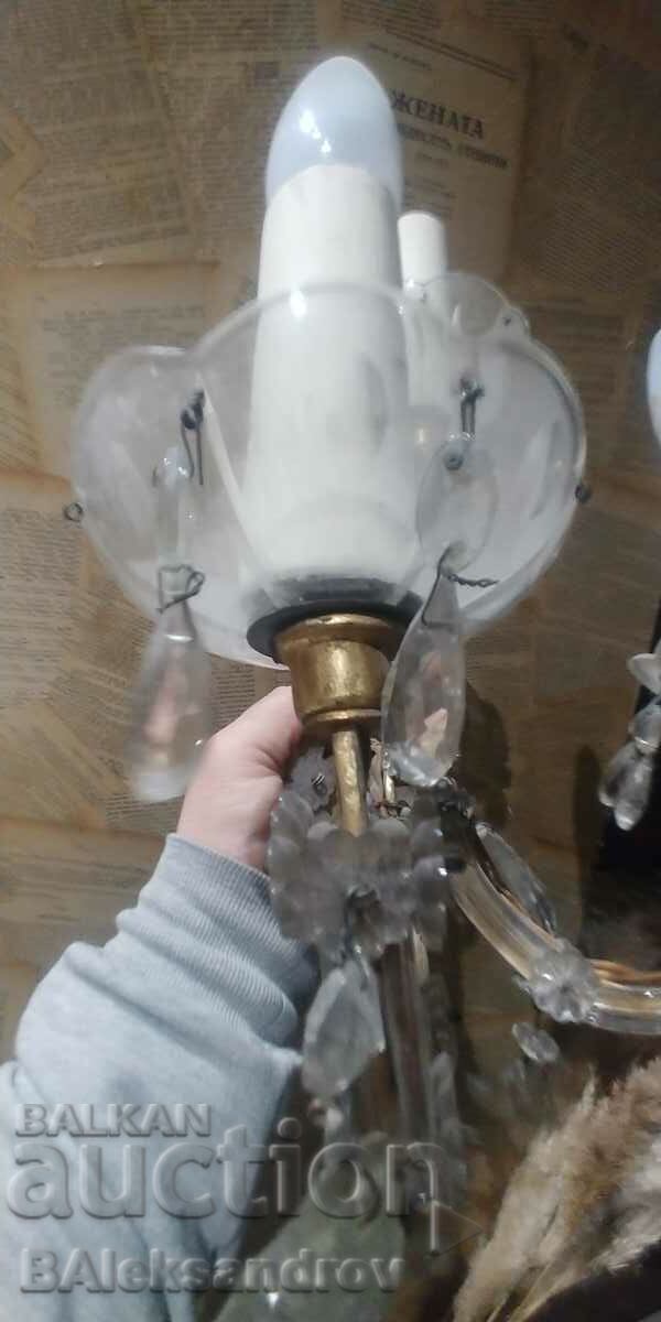 Аукцион аплик стил Мария Терензия стъкло и метал Аукцион аплик стил Мария Терензия стъкло и метал