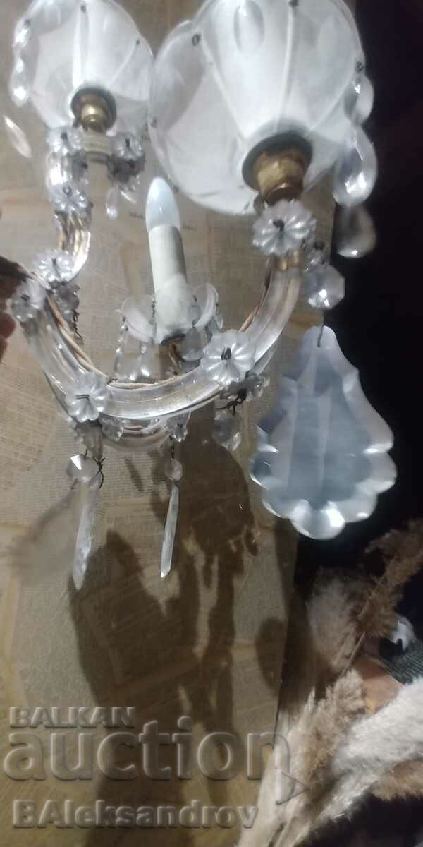 аплик стил Мария Терензия стъкло и метал - 5 аплик стил Мария Терензия стъкло и метал - 5