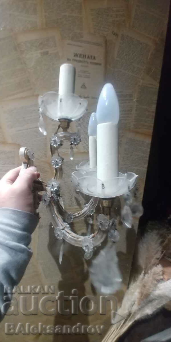 аплик стил Мария Терензия стъкло и метал - 6 аплик стил Мария Терензия стъкло и метал - 6