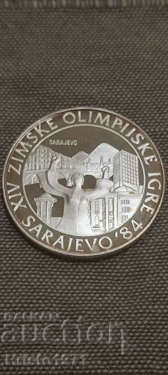 250 de dinari Jocurile Olimpice de la Saraievo din 1982