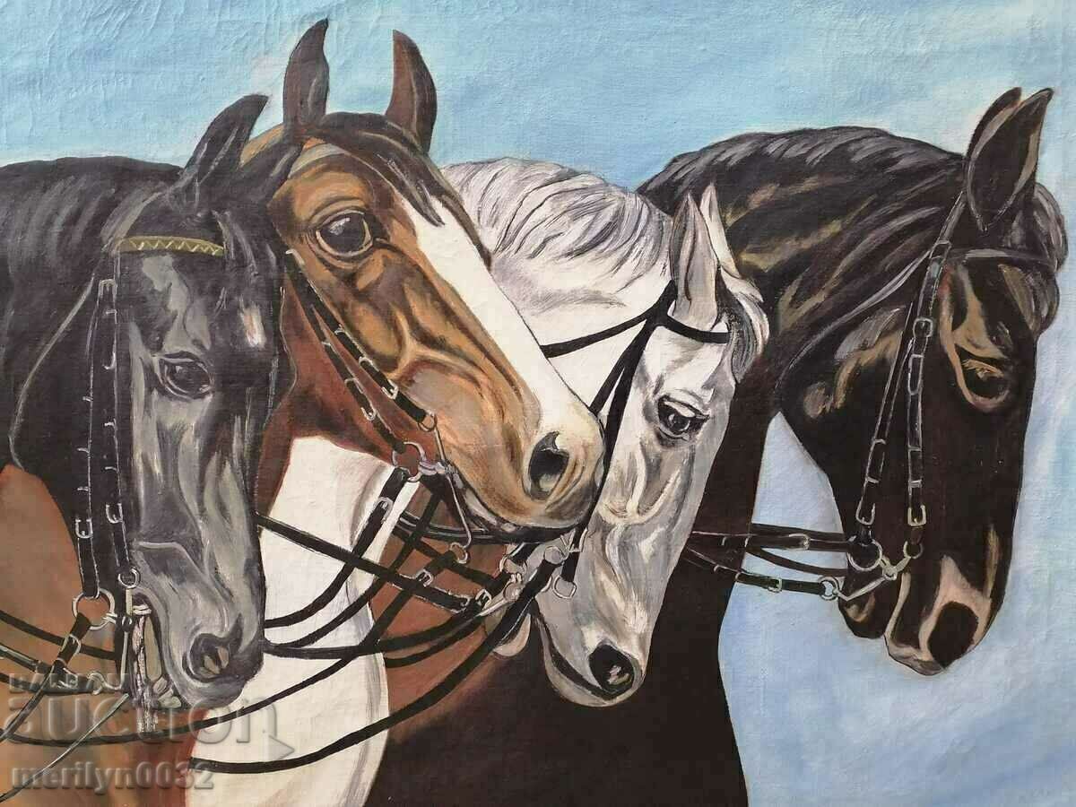 Gallery picture painting Horses oil Anderson 1924 with price 779.00 BGN | € 398.30 Gallery picture painting Horses oil Anderson 1924 with price 779.00 BGN | € 398.30