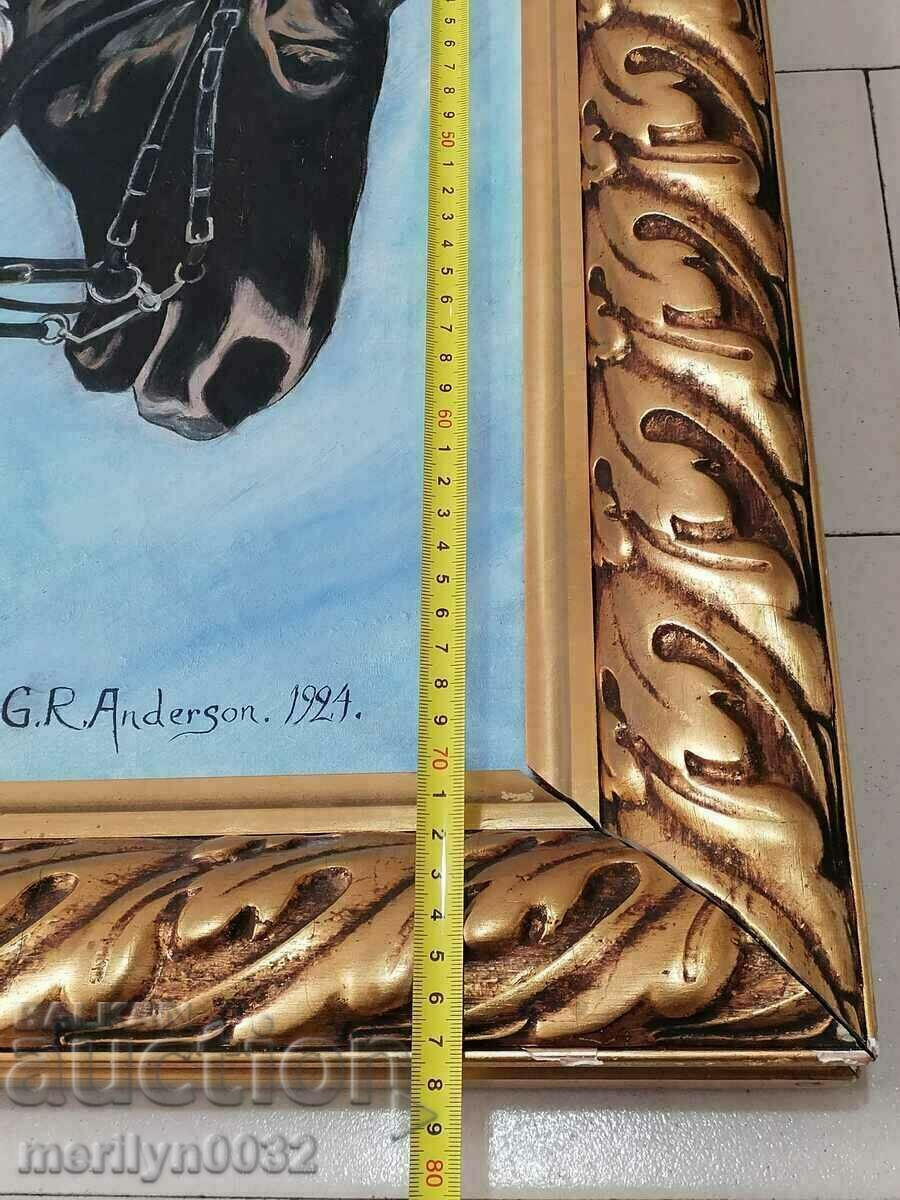 Gallery picture painting Horses oil Anderson 1924 - 5 Gallery picture painting Horses oil Anderson 1924 - 5