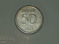 Монета 50 йоре 1953 г Швеция