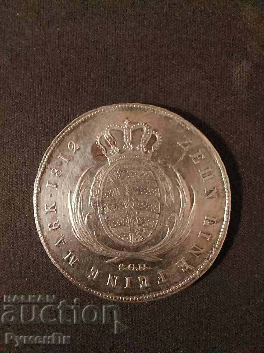 Саксония 1 талер, 1812