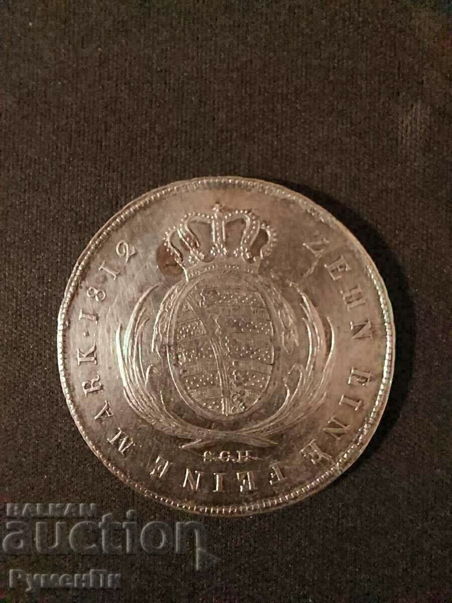 Saxony 1 thaler, 1812