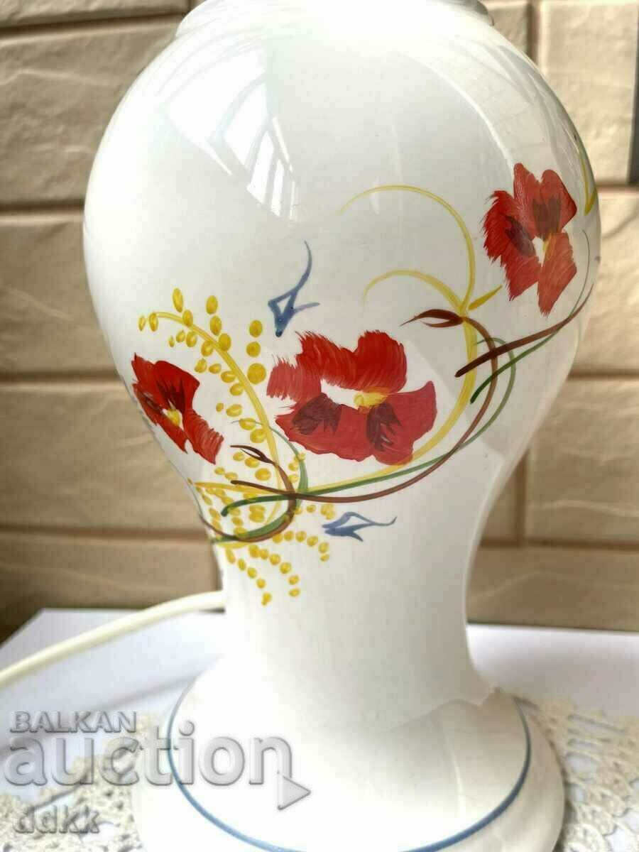 St. Michael Marks and Spencer Large Porcelain Poppy Lamp