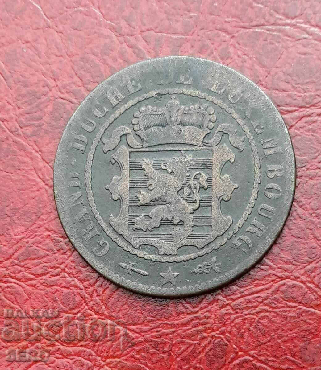 Luxembourg-10 cents 1854-row