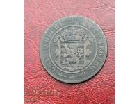 Люксембург-10 цента 1854-рядка