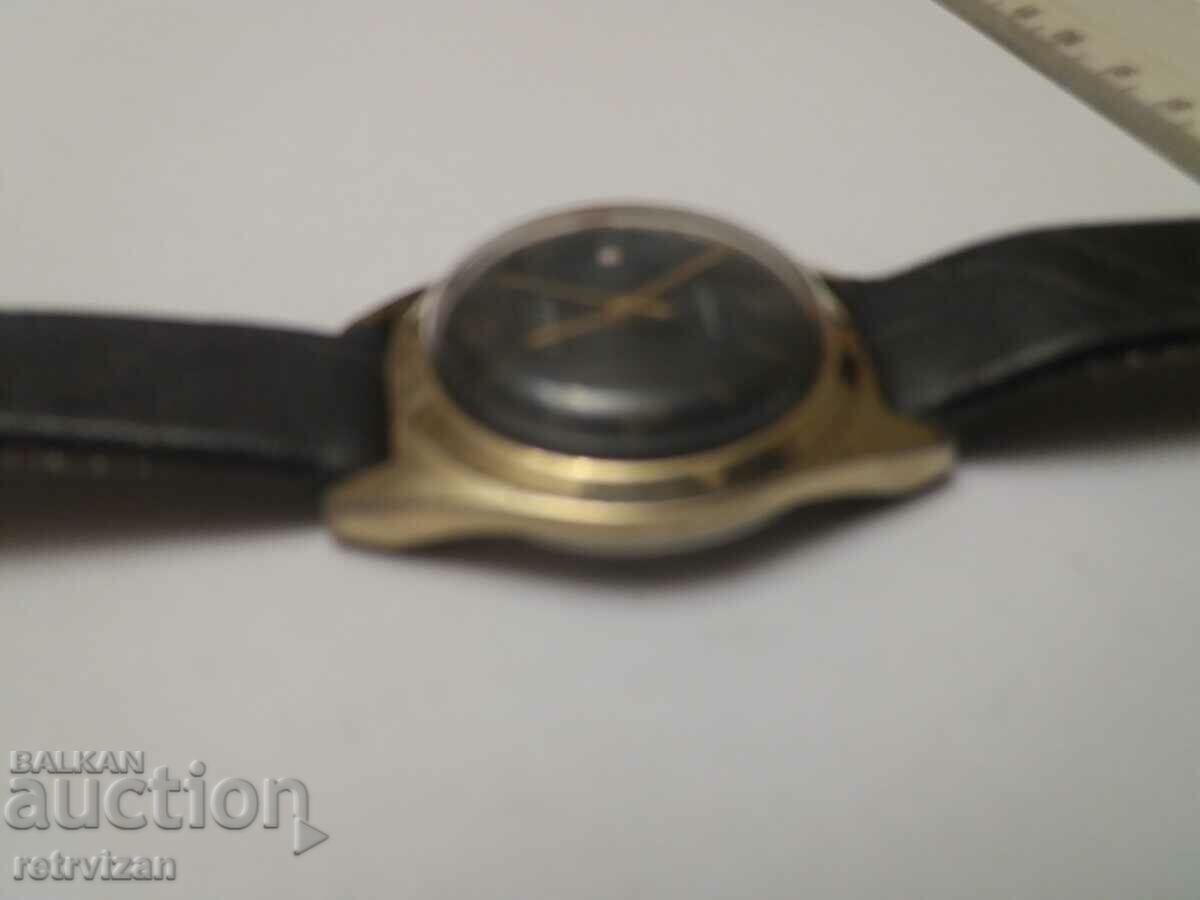 Auction 17.Ruhla- gold plated working rare Auction 17.Ruhla- gold plated working rare