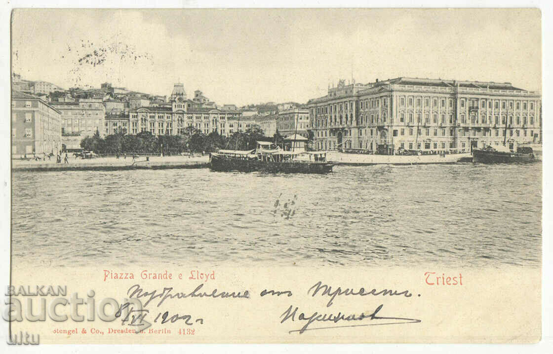 Italy, Trieste, Piazza Grande, 1902.