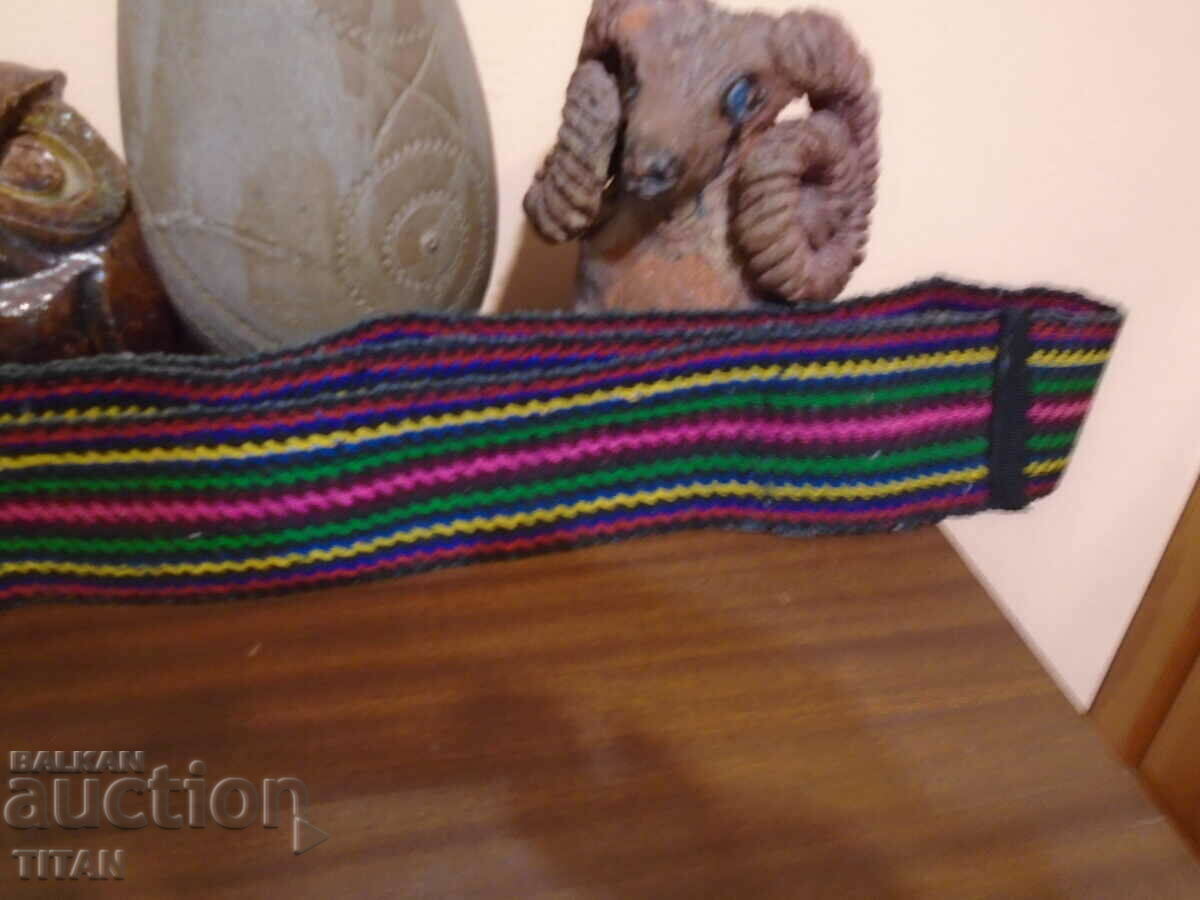 Renaissance wool belt from folk costume, 160/8 cm.
