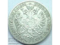 Austria 1/4 florin 1858 A - Vienna Franz Josef silver Patina