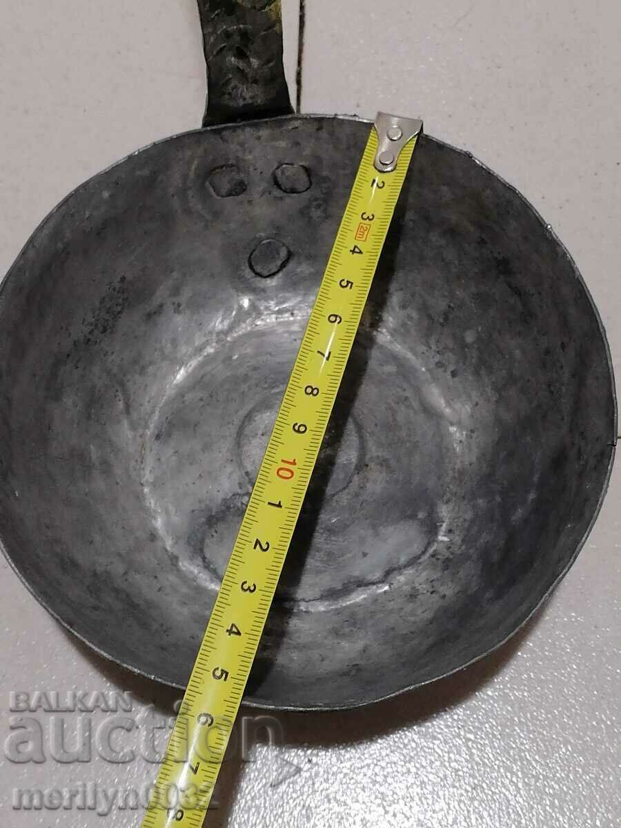 Old copper ladle, pan, copper, copper pot, pit - 7