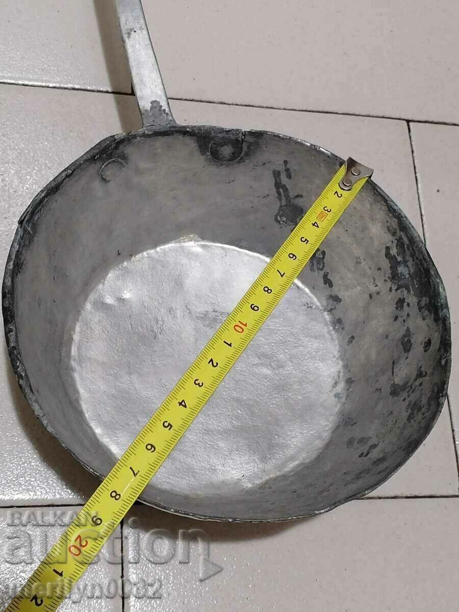 Old copper ladle, pan, copper, copper pot, pit - 5