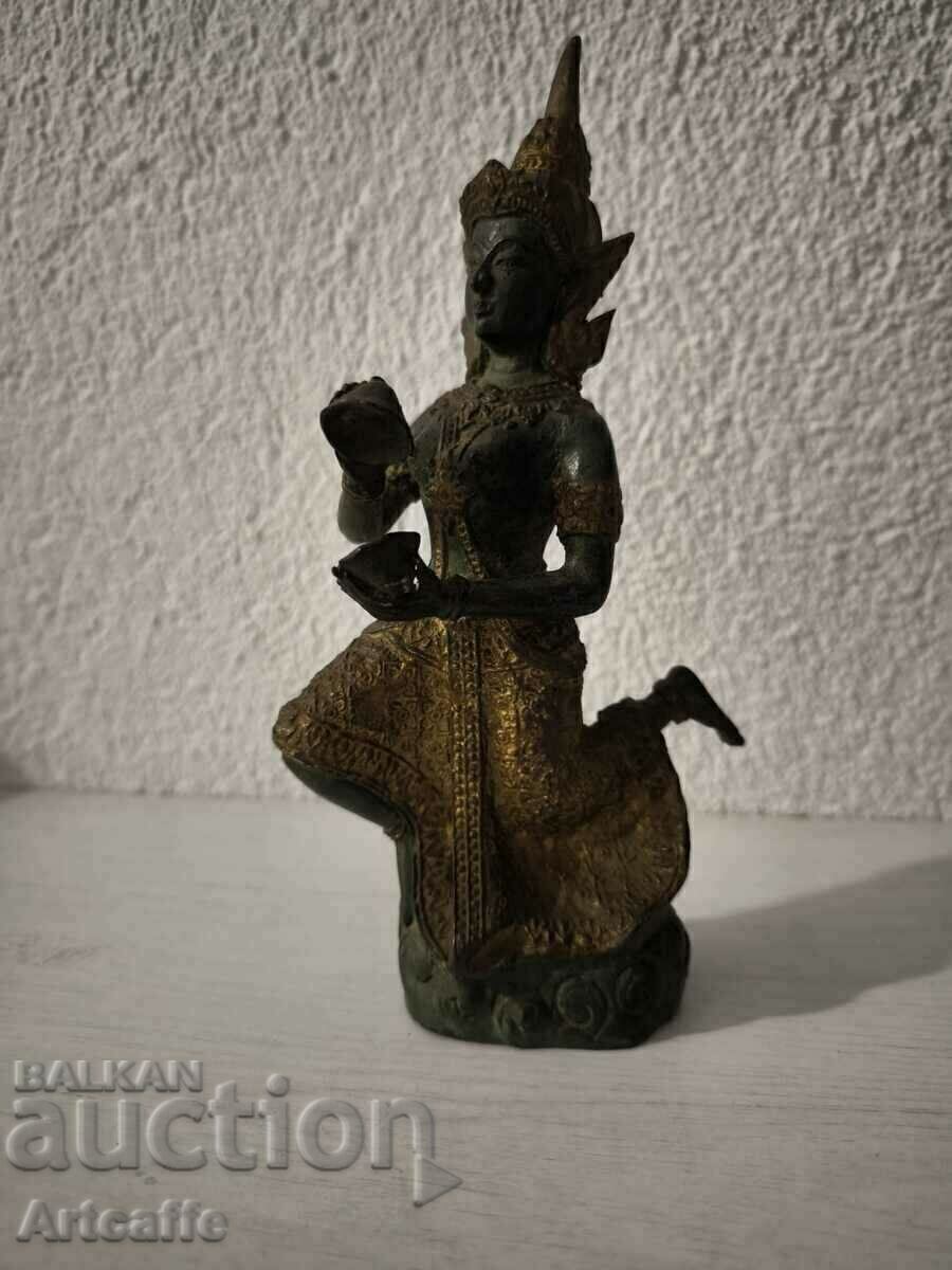 Licitație Figurină de bronz Parvati hindusă de epocă