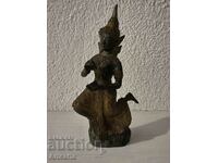Vintage Hindu Parvati Bronze Figure