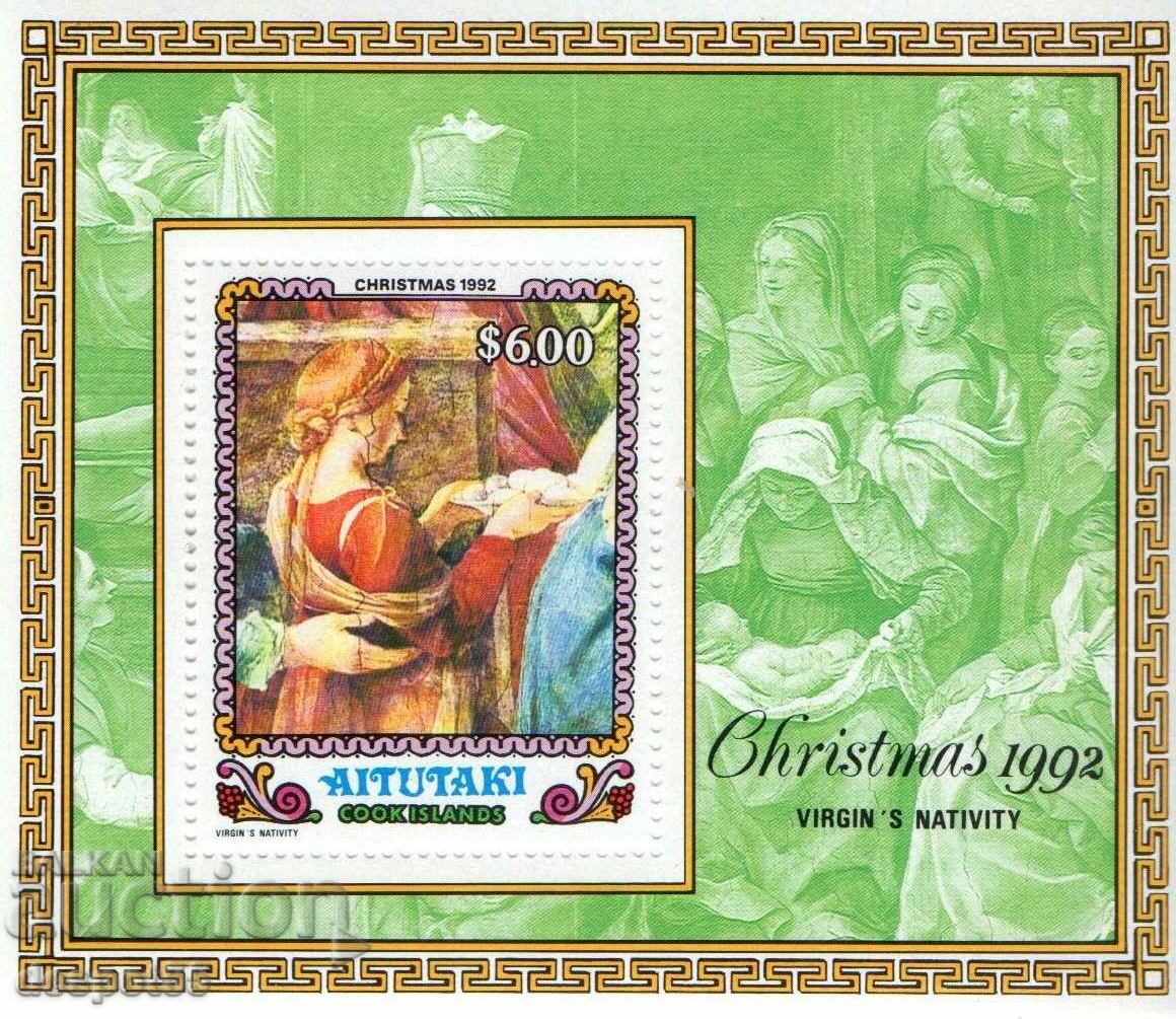 1992 Aitutaki. Crăciun - „Nașterea Domnului” - Guido Reni