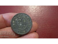 1915 25 de centi Belgia - zinc