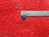 Old Social Metal Pin Badge BFK 1889 Cycling Blue Enamel