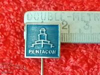 Стара соц метална значка игла  PENTACON GDR Германия ГДР