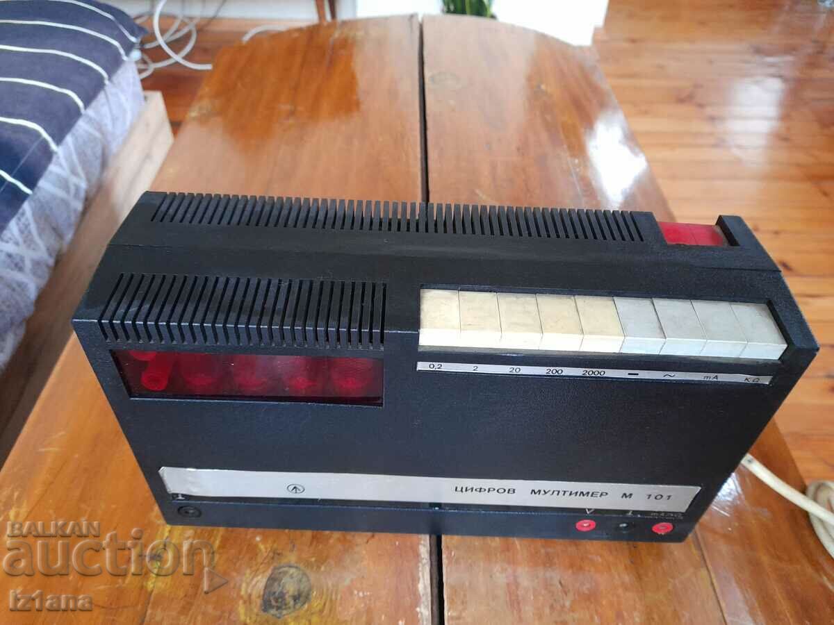Old Digital multimeter, Multitimer M101 with price 140.00 BGN | € 71.58