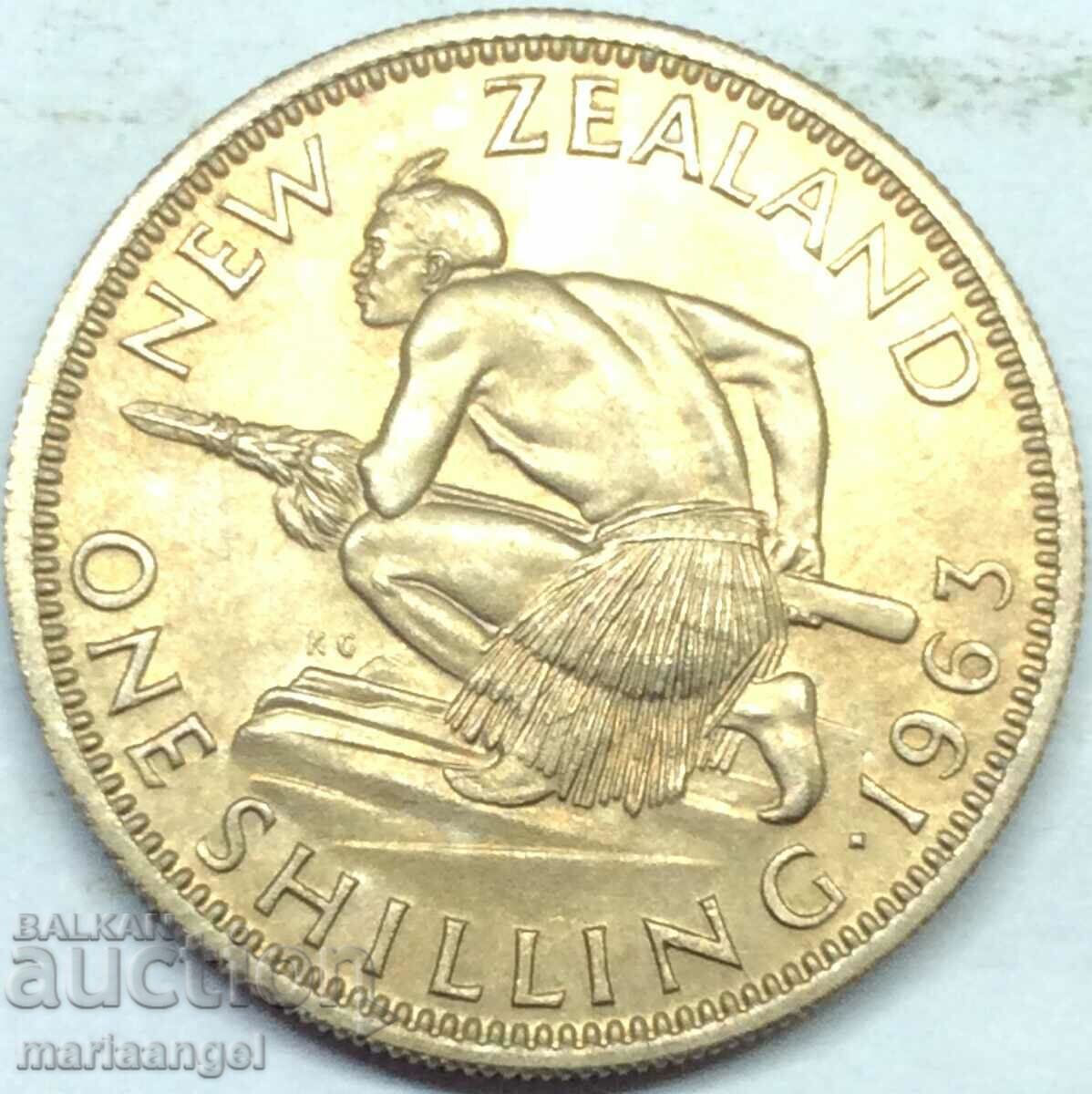 1 Shilling 1964 New Zealand Elizabeth II Cu-Nikel