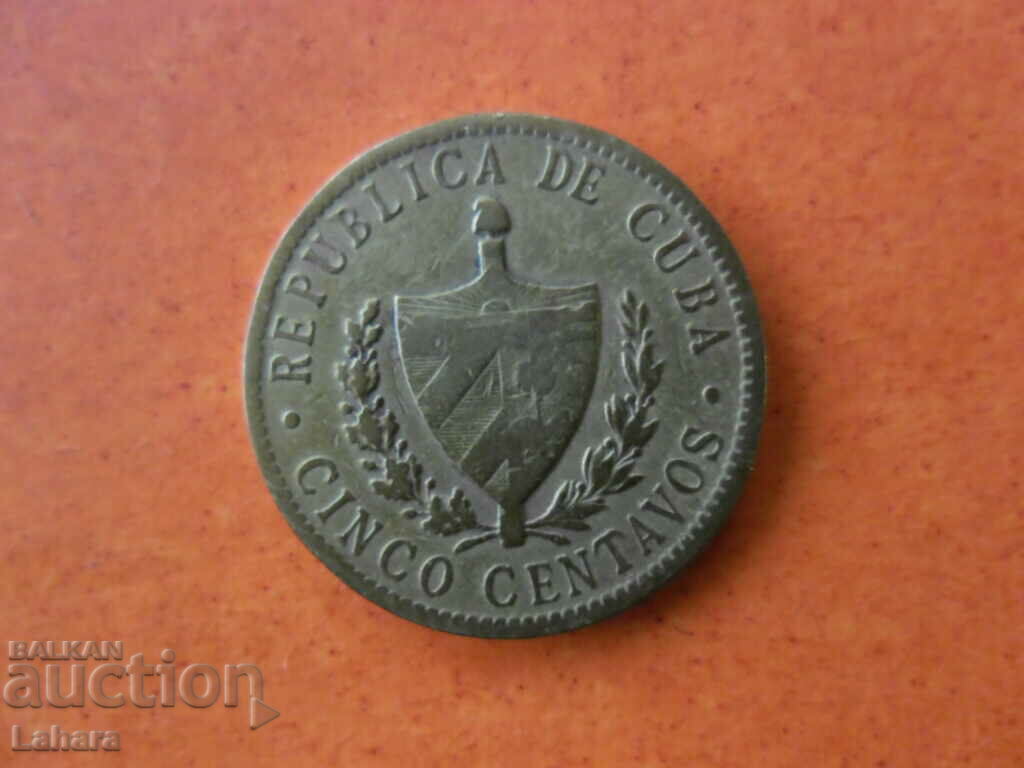5 centavos 1943 Cuba with price 5.00 BGN | € 2.56 5 centavos 1943 Cuba with price 5.00 BGN | € 2.56