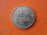 25 centavos 1989 Cuba