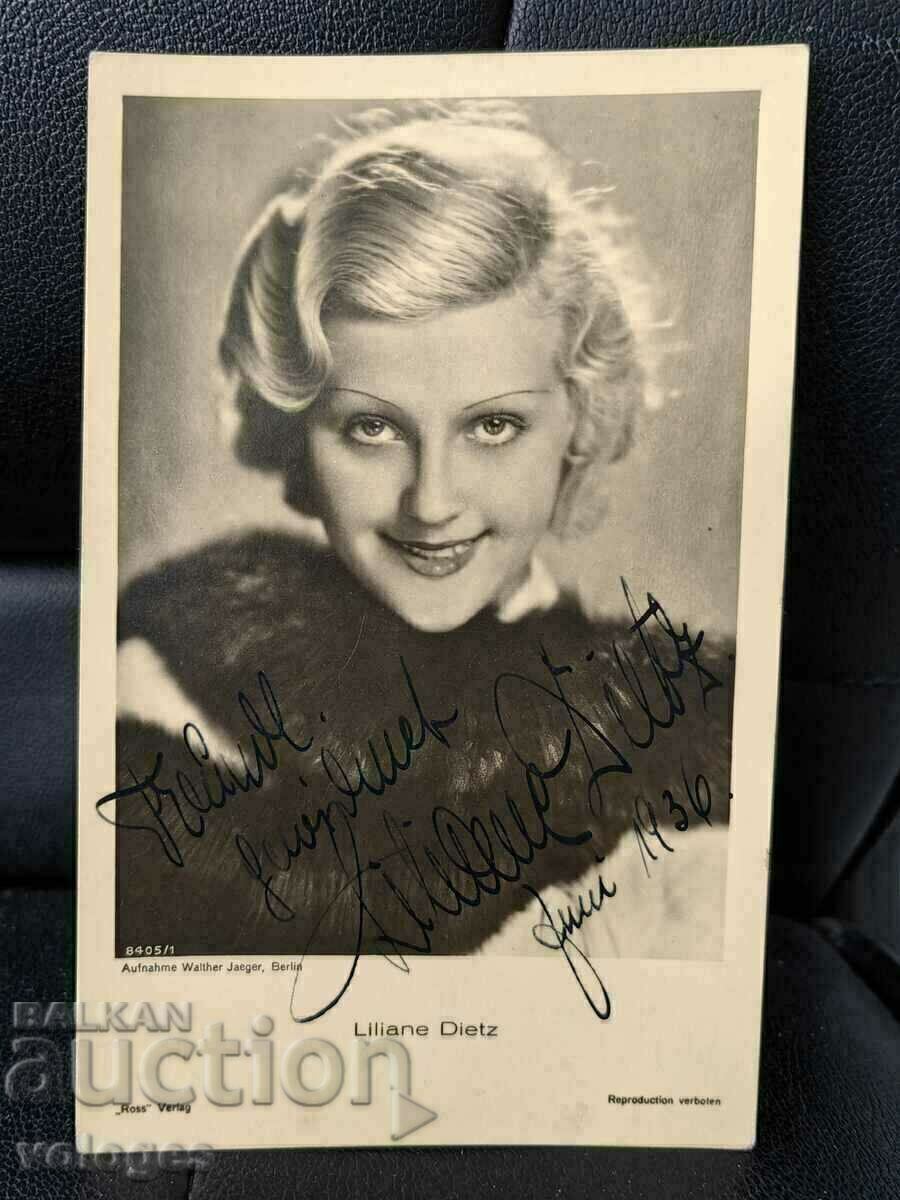 Liliane Dietz, autograph