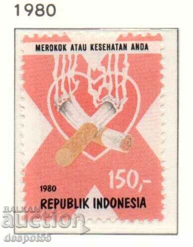 1980. Индонезия. Кампания против тютюнопушенето.