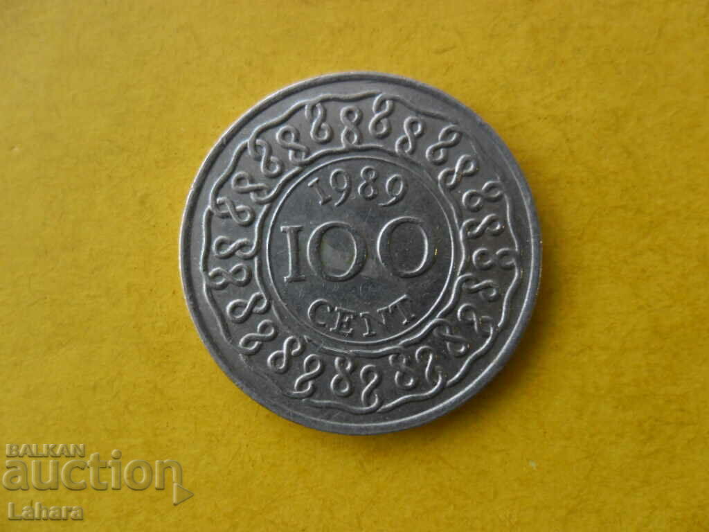 100 cents 1989 Suriname