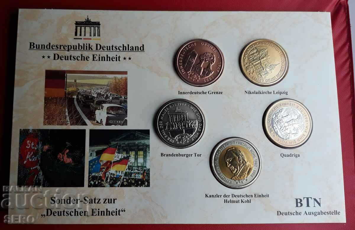 Germania-medalie-Germania Unită-SET de 5 medalii